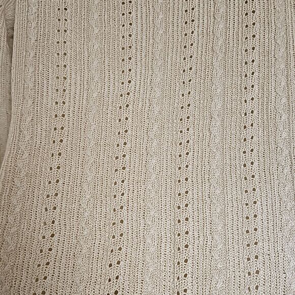 Banana Republic Women's Knitted V-neck Long Sleeves Sweater XS Pearl White - Picture 5 of 16